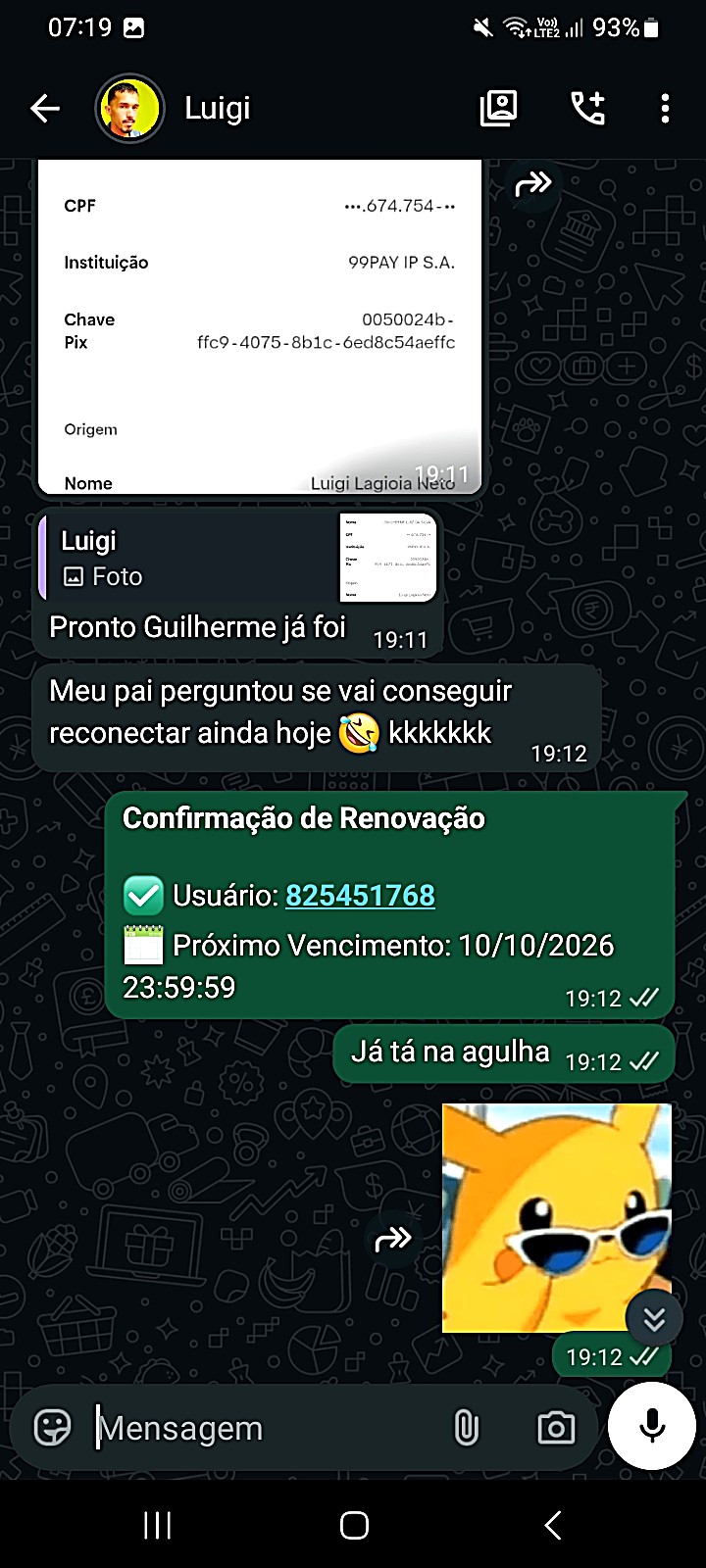 Depoimento Luigi