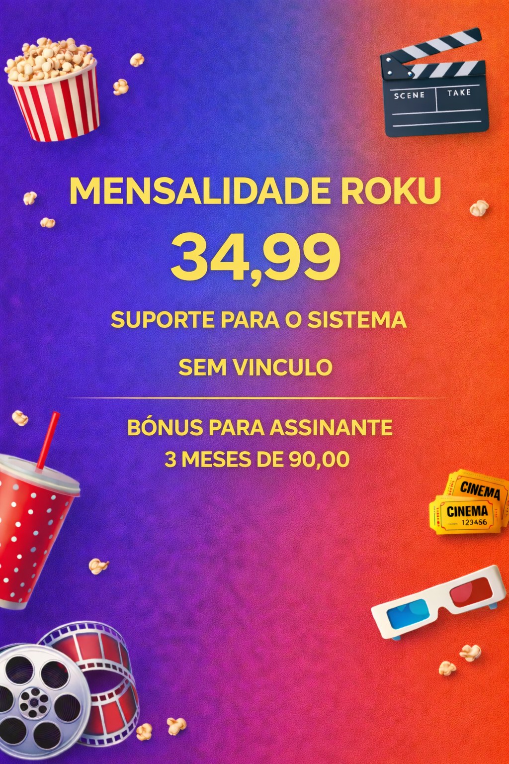 Mensalidade Roku